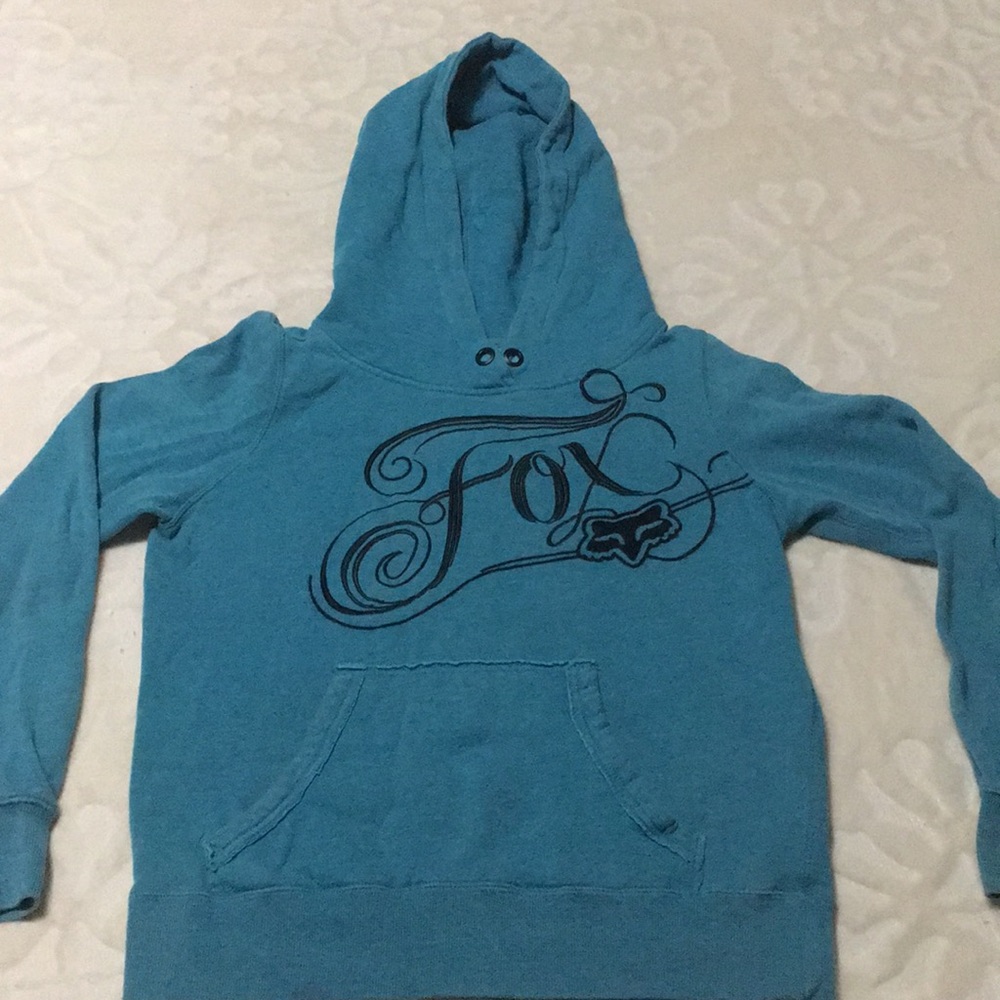 Fox racing hoodie.